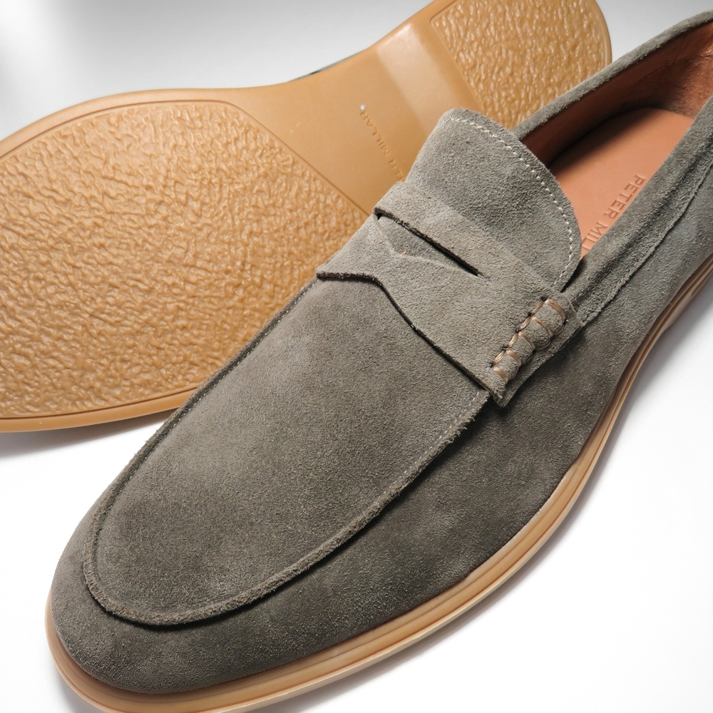 ✨NEW MENS PETER MILLAR GOLF CRAFTED VENETIAN LOAFER SHOES, SZ 9.5 MEDIUM, ! - Picture 5 of 6